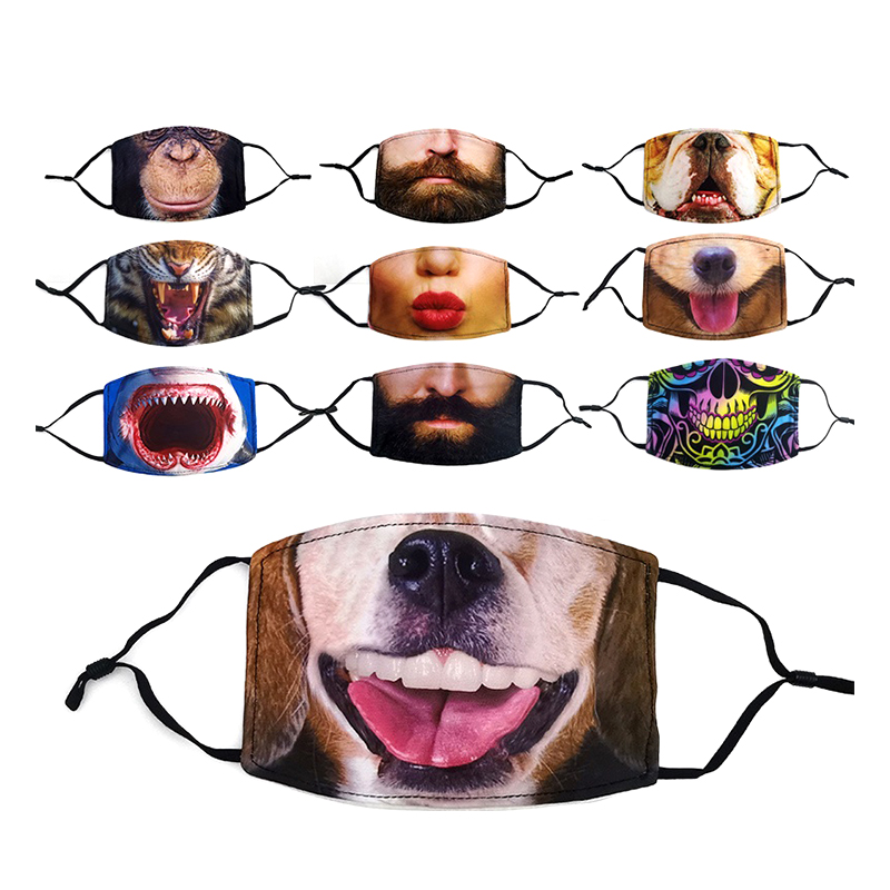 Mască de bumbac pentru adulți, elegantă, lavabilă, reutilizabilă 