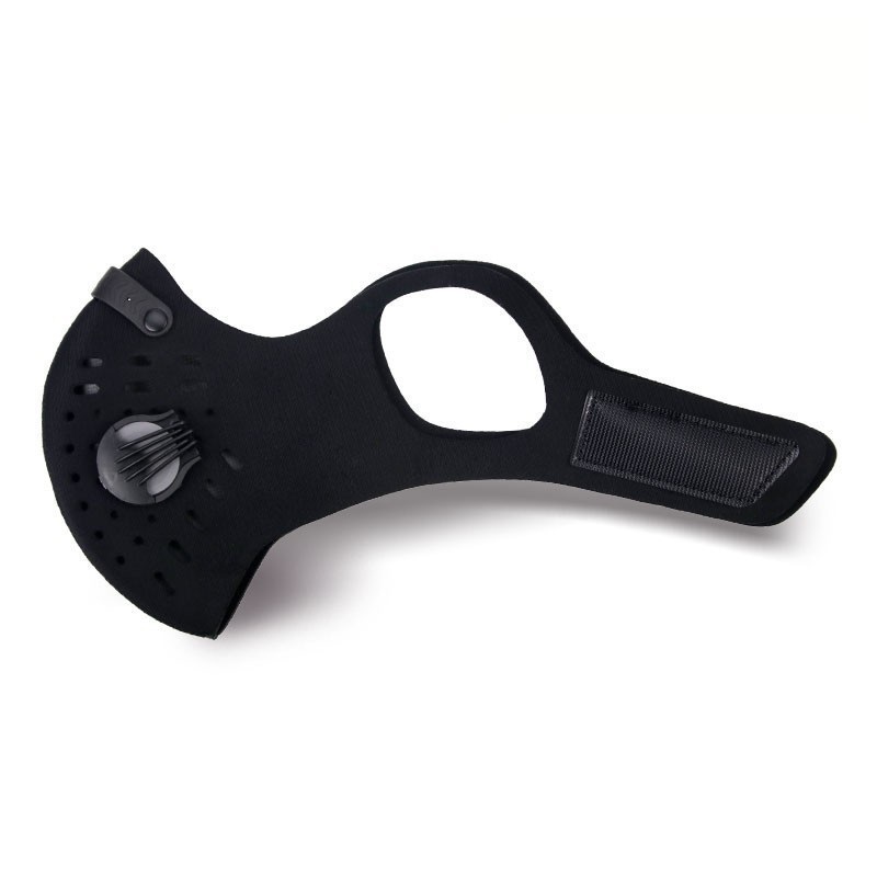 Mască de ciclism facială anti-poluare, rezistentă la praf, cu filtru și supapă 