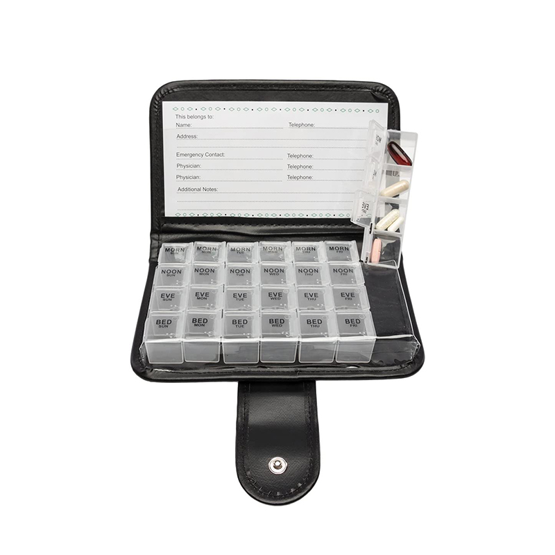 Cutie cu pastile săptămânale promoționale pentru călătorii 