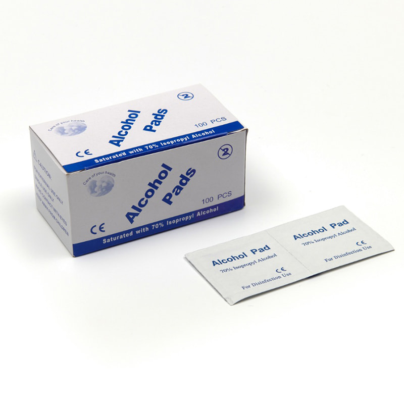 Șervețele sterile de unică folosință cu alcool saturat, cu clorură de sodiu 