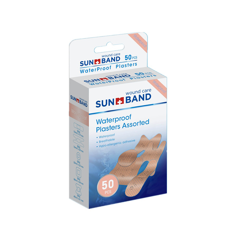 Tencuială asortată impermeabilă, respirabilă, pentru îngrijirea rănilor 