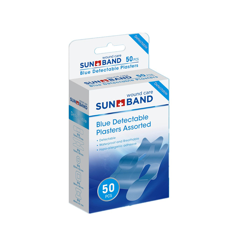 Tencuială adeziva detectabilă, impermeabilă, albastră noutate 